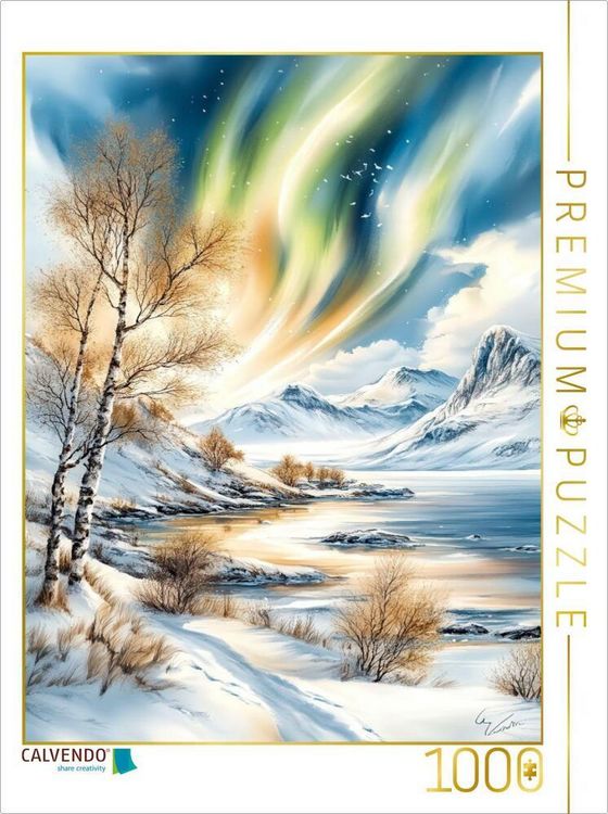 Produktbild: CALVENDO Puzzle Aurora Borealis - einfach fantastisch | 1000 Teile Lege-Gr&ouml;&szlig;e 64x48cm Foto-Puzzle f&uuml;r gl&uuml;ckliche Stunden