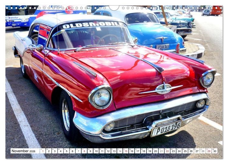 Produktbild: Golden Rocket 88 - Oldsmobile 1957 in Kuba (Wandkalender 2026 DIN A3 quer), CALVENDO Monatskalender