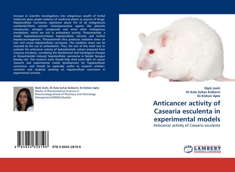 Produktbild: Anticancer activity of Casearia esculenta in experimental models