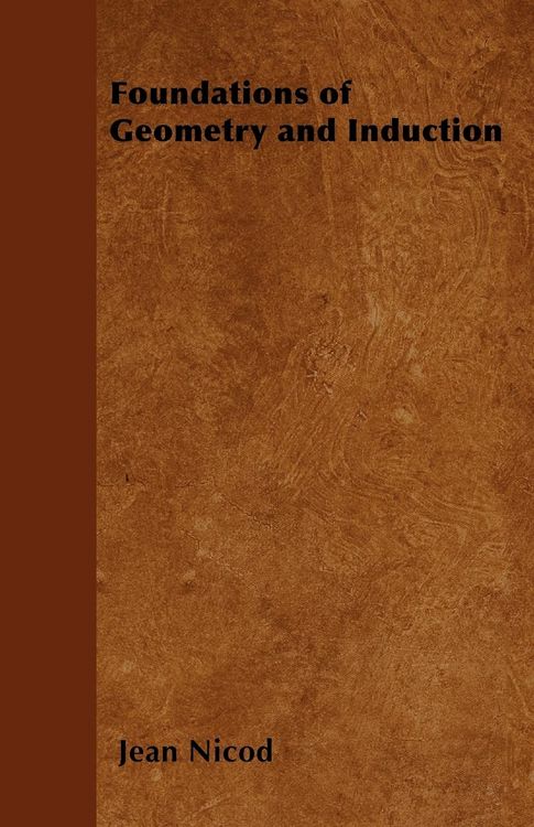 Produktbild: Foundations of Geometry and Induction