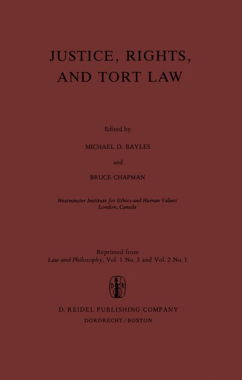 Produktbild: Justice, Rights, and Tort Law