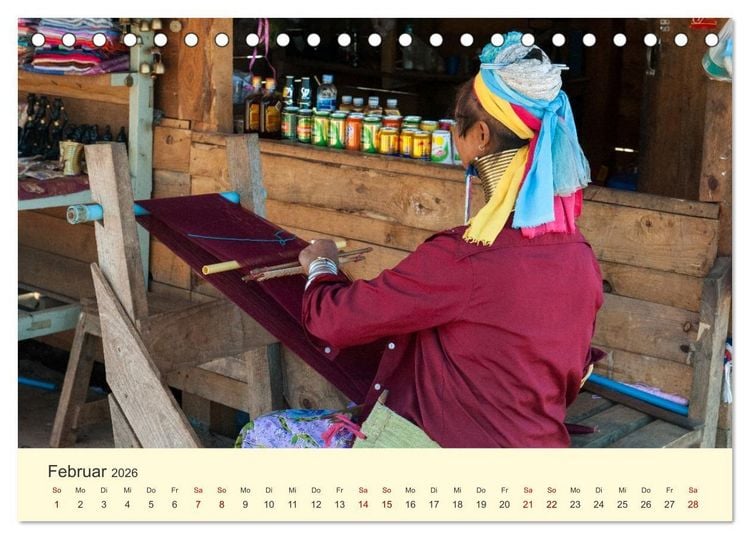 Produktbild: Leben in Myanmar (Tischkalender 2026 DIN A5 quer), CALVENDO Monatskalender