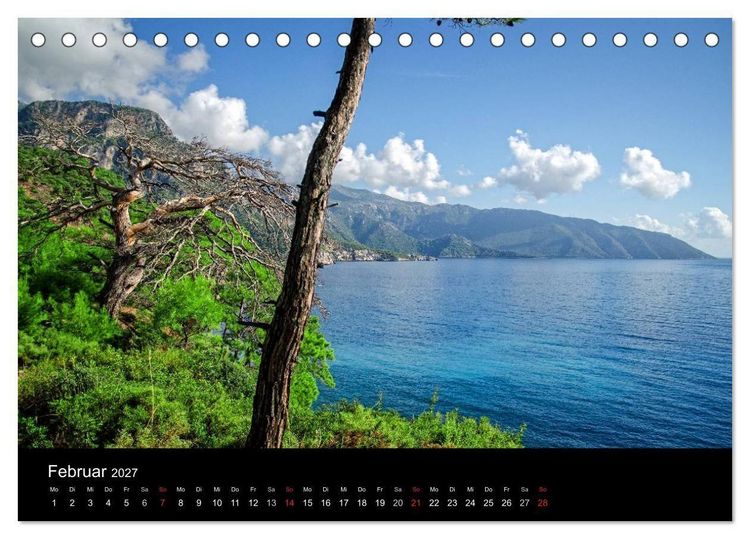 Produktbild: T&uuml;rkische Riviera - Entlang der lykischen K&uuml;ste (Tischkalender 2027 DIN A5 quer), CALVENDO Monatskalender