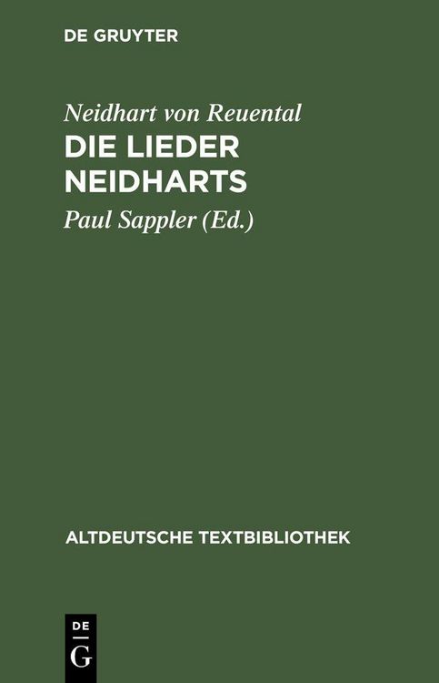 Produktbild: Die Lieder Neidharts