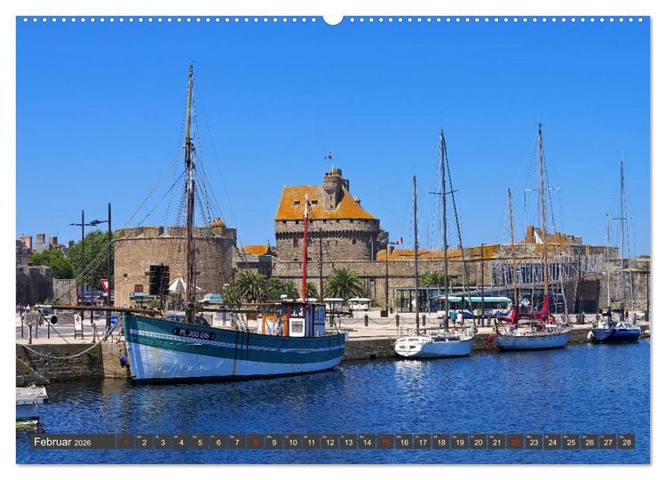 Produktbild: Saint Malo - Stadt der Korsaren (Wandkalender 2026 DIN A2 quer), CALVENDO Monatskalender