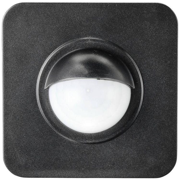 Produktbild: Sygonix SY-5046552 Aufputz PIR-Bewegungsmelder 120&deg; Schwarz IP65
