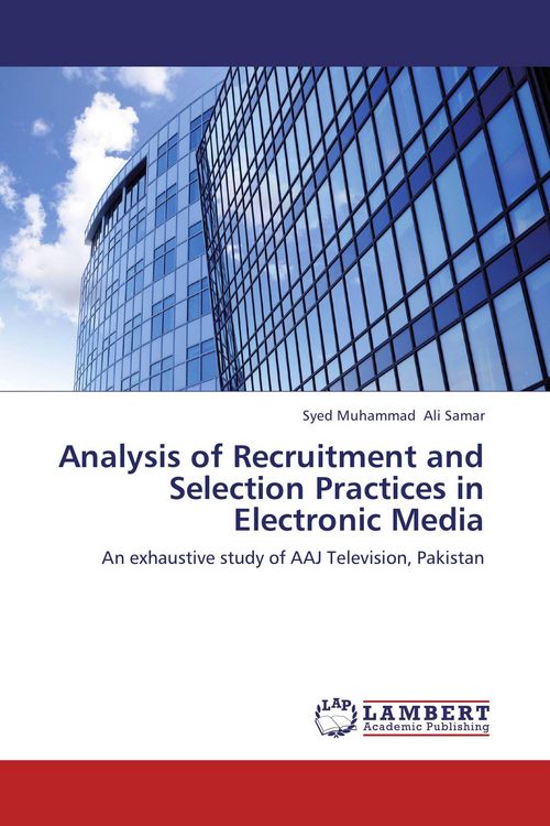 Produktbild: Analysis of Recruitment and Selection Practices in Electronic Media