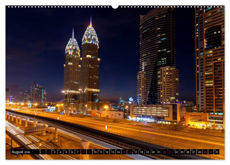Produktbild: Dubai W&uuml;stenstadt (Wandkalender 2026 DIN A2 quer), CALVENDO Monatskalender