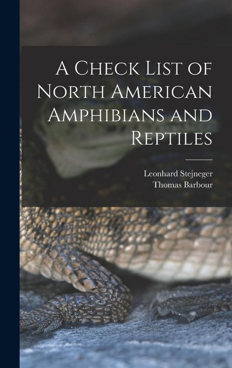 Produktbild: A Check List of North American Amphibians and Reptiles