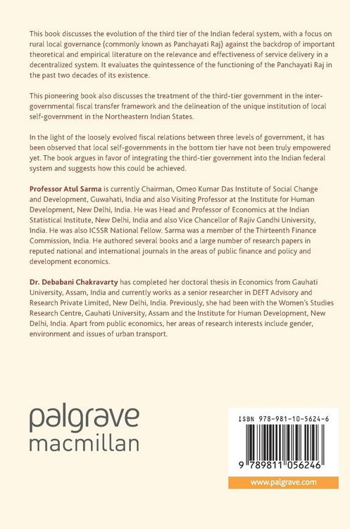 Produktbild: Integrating the Third Tier in the Indian Federal System
