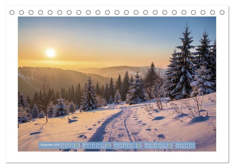 Produktbild: Th&uuml;ringer Winterlandschaften (Tischkalender 2027 DIN A5 quer), CALVENDO Monatskalender