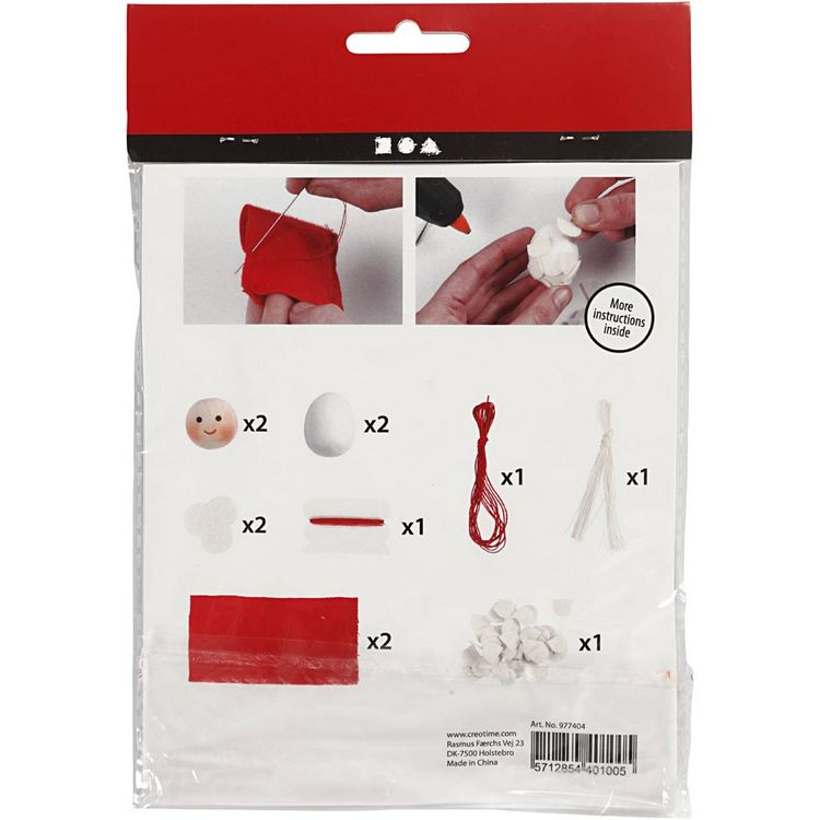 Produktbild: Creativ Company DIY Sets Filz & Fleece Mini Kreativ Set, Weihnachtsfeen, H 8 cm, Kreativ Box