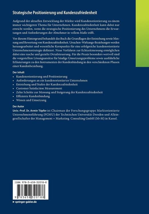 Produktbild: Strategische Positionierung und Kundenzufriedenheit