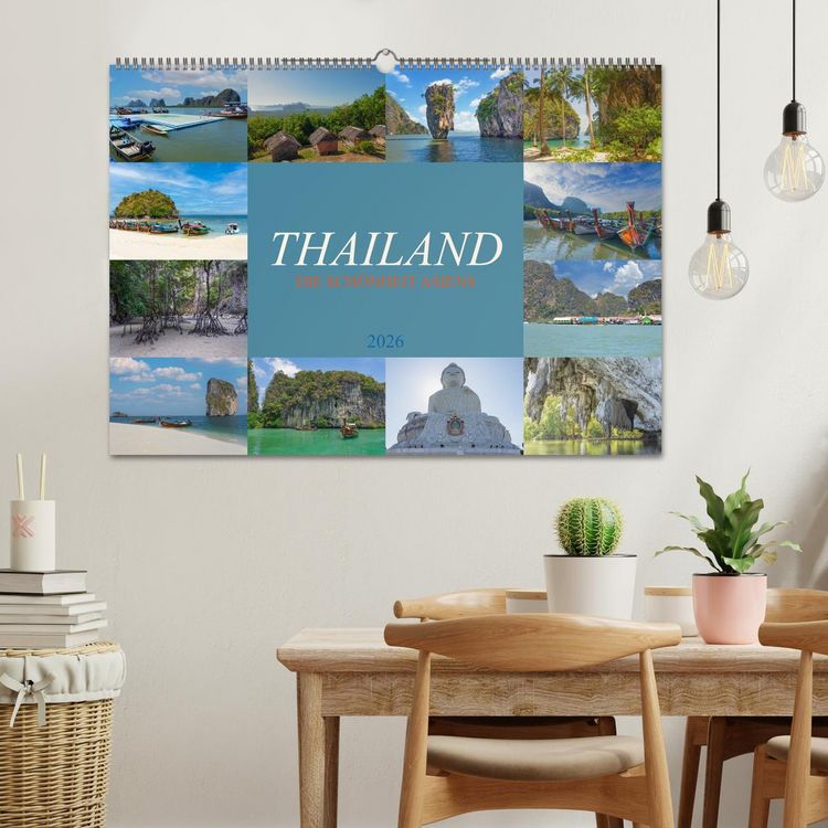 Produktbild: Thailand - Die Sch&ouml;nheit Asiens (Wandkalender 2026 DIN A2 quer), CALVENDO Monatskalender