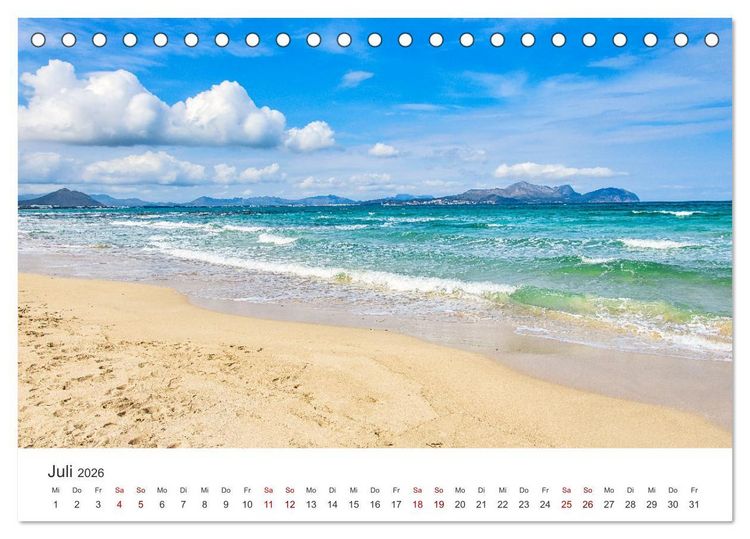 Produktbild: Mallorca Traumhafte Insel (Tischkalender 2026 DIN A5 quer), CALVENDO Monatskalender