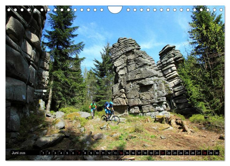 Produktbild: Mountainbike Traumpfade (Wandkalender 2026 DIN A4 quer), CALVENDO Monatskalender