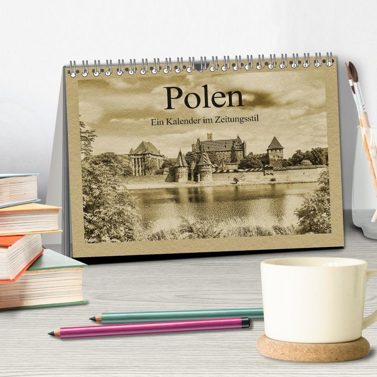 Produktbild: Polen &ndash; Ein Kalender im Zeitungsstil (Tischkalender 2026 DIN A5 quer), CALVENDO Monatskalender