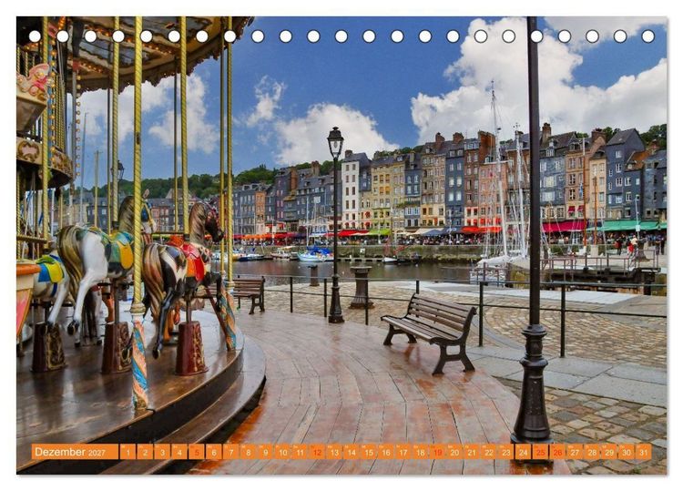 Produktbild: Quer durch die Normandie (Tischkalender 2027 DIN A5 quer), CALVENDO Monatskalender
