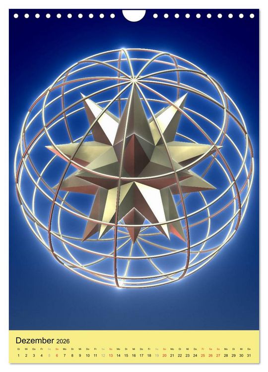 Produktbild: Fraktale Geometrie (Wandkalender 2026 DIN A4 hoch), CALVENDO Monatskalender