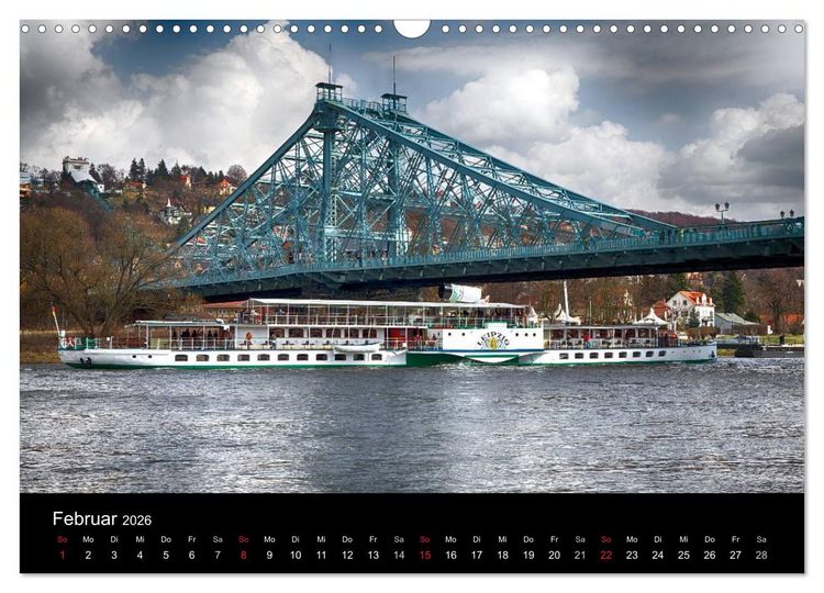 Produktbild: Schaufelraddampfer (Wandkalender 2026 DIN A3 quer), CALVENDO Monatskalender