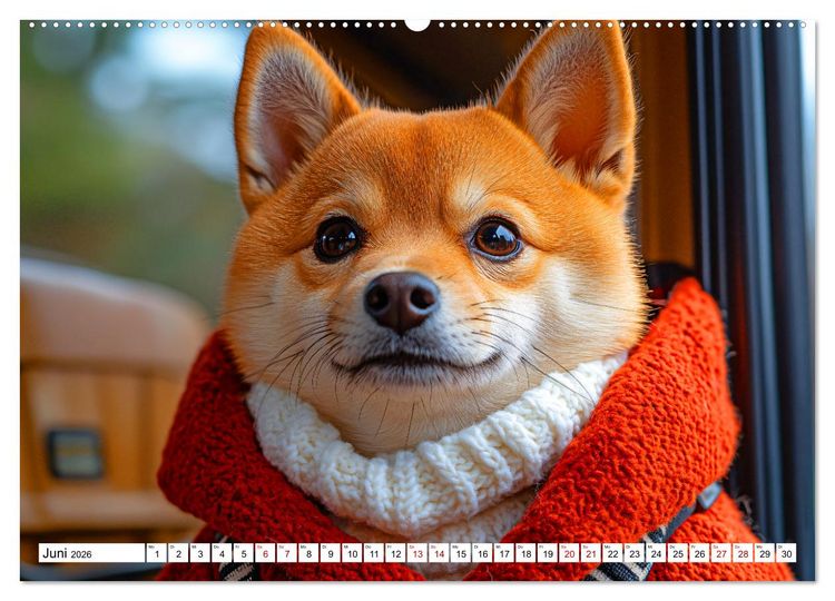 Produktbild: Strick-Pfoten - Flauschige Freunde in gestrickten Meisterwerken (hochwertiger Premium Wandkalender 2026 DIN A2 quer), Kunstdruck in Hochglanz