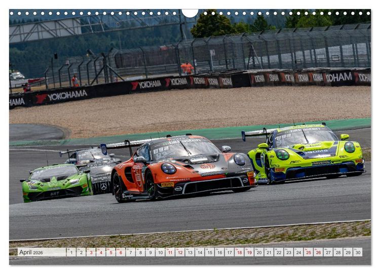 Produktbild: Super Sportwagen aus Zuffenhausen beim GT MASTERS (Wandkalender 2026 DIN A3 quer), CALVENDO Monatskalender