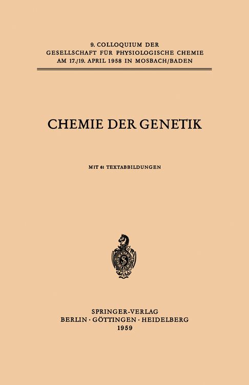 Produktbild: Chemie der Genetik