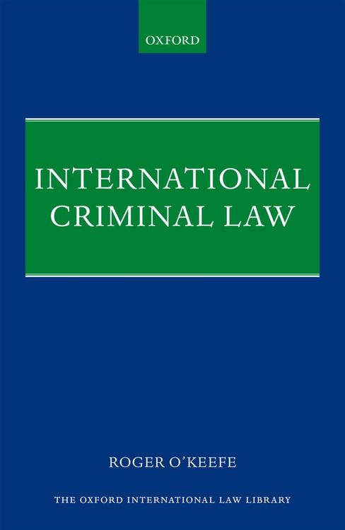 Produktbild: International Criminal Law