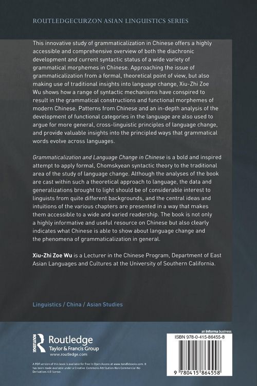 Produktbild: Grammaticalization and Language Change in Chinese