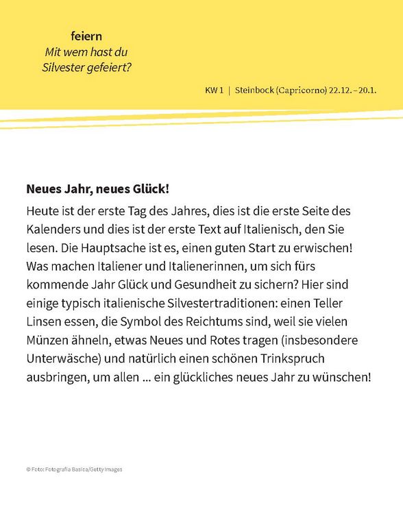 Produktbild: Langenscheidt Sprachkalender Italienisch 2026
