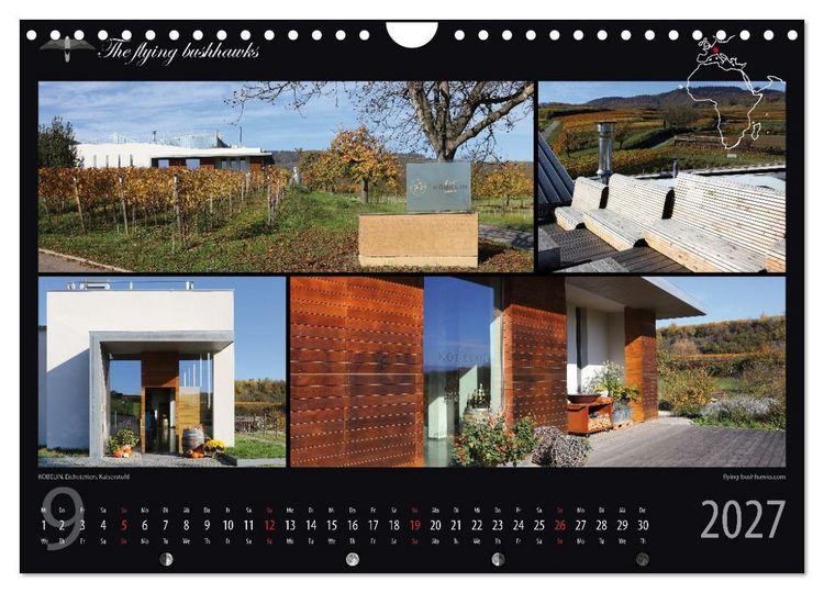 Produktbild: Wein & Architektur 2027 (Wandkalender 2027 DIN A4 quer), CALVENDO Monatskalender