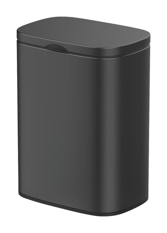Produktbild: Wand-Kosmetikeimer Mod. Sare Schwarz 5 L, Easy Close Absenkautomatik