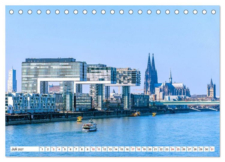 Produktbild: K&ouml;ln - Facetten einer Stadt (Tischkalender 2027 DIN A5 quer), CALVENDO Monatskalender