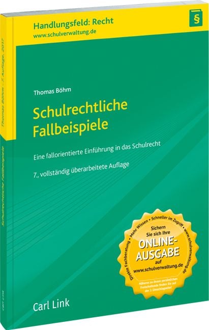 Produktbild: Schulrechtliche Fallbeispiele für Lehrer
