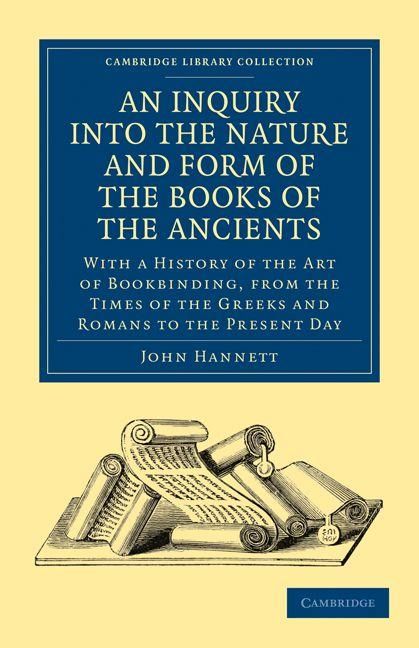Produktbild: An Inquiry Into the Nature and Form of the Books of the Ancients