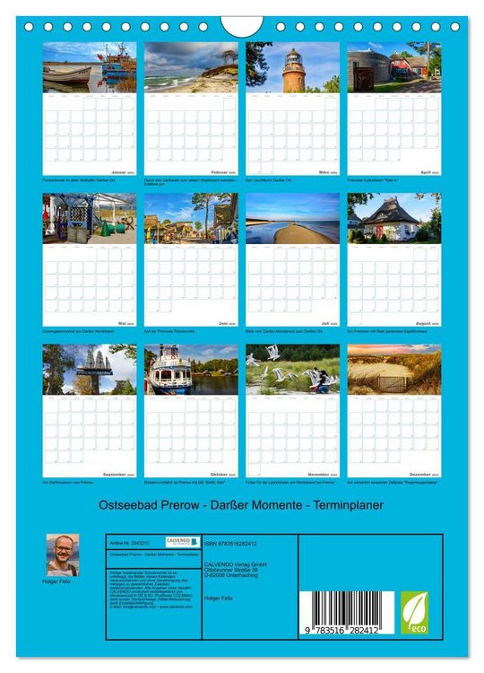 Produktbild: Ostseebad Prerow - Dar&szlig;er Momente - Terminplaner (Wandkalender 2026 DIN A4 hoch), CALVENDO Monatskalender