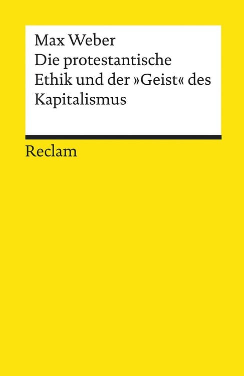 Produktbild: Die protestantische Ethik und der &raquo;Geist&laquo; des Kapitalismus