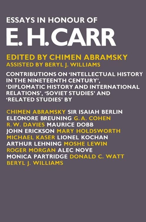 Produktbild: Essays in Honour of E. H. Carr