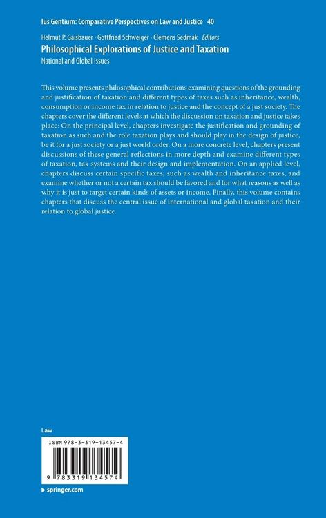 Produktbild: Philosophical Explorations of Justice and Taxation