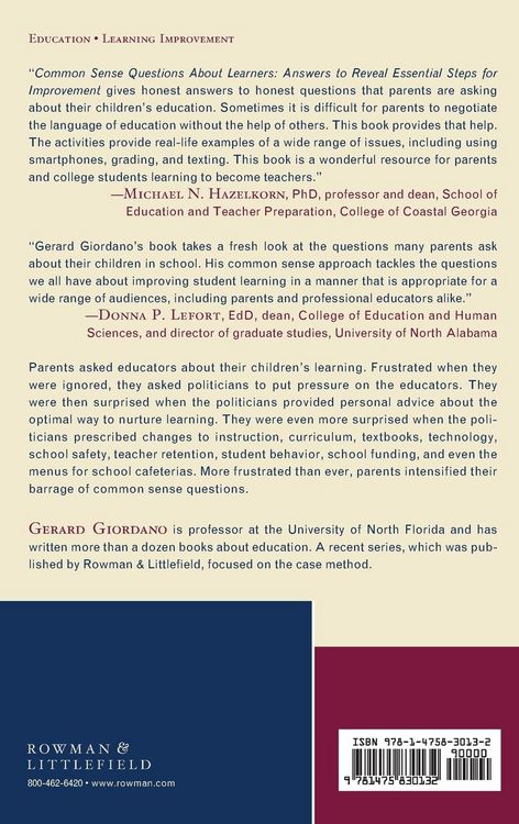 Produktbild: Common Sense Questions About Learners