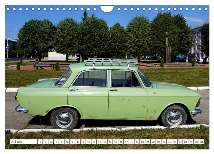 Produktbild: Sowjet-Mobile - Oldtimer der UdSSR (Wandkalender 2026 DIN A4 quer), CALVENDO Monatskalender