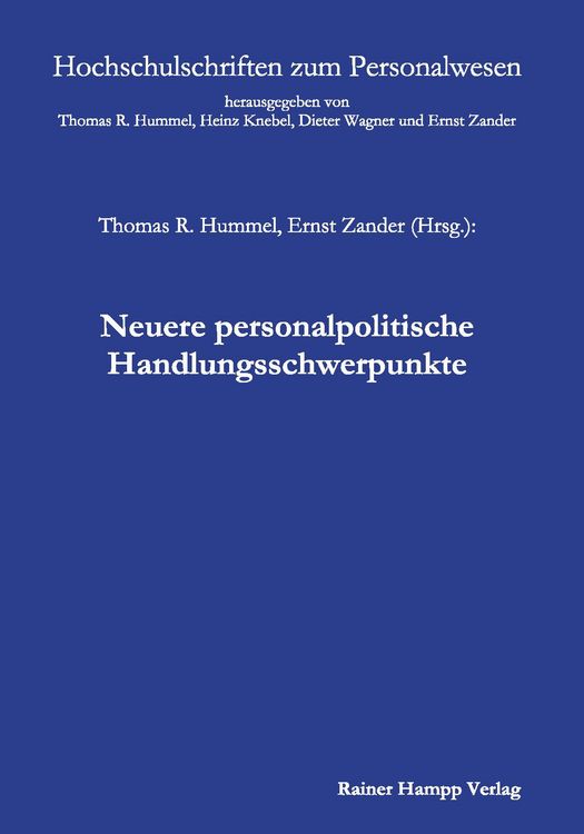 Produktbild: Neuere personalpolitische Handlungsschwerpunkte