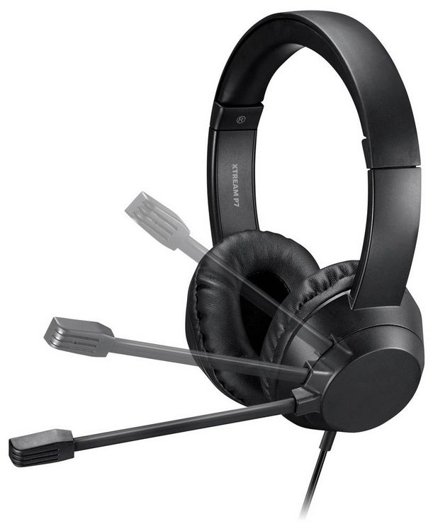 Produktbild: Adesso Xtream P7 AI Copilot Headset On Ear Headset kabelgebunden Stereo schwarz-meliert Headset Computer