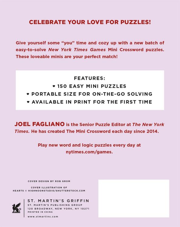 Produktbild: New York Times Games Short and Sweet Mini Crosswords