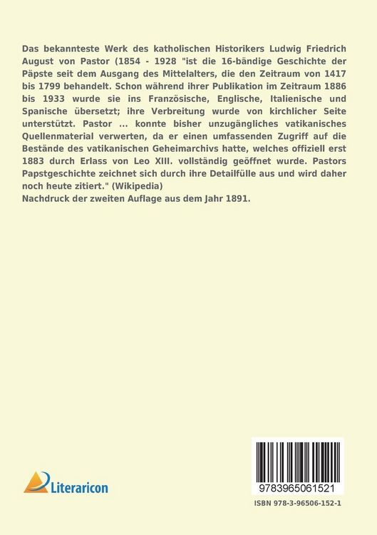 Produktbild: Geschichte der P&auml;pste seit dem Ausgang des Mittelalters