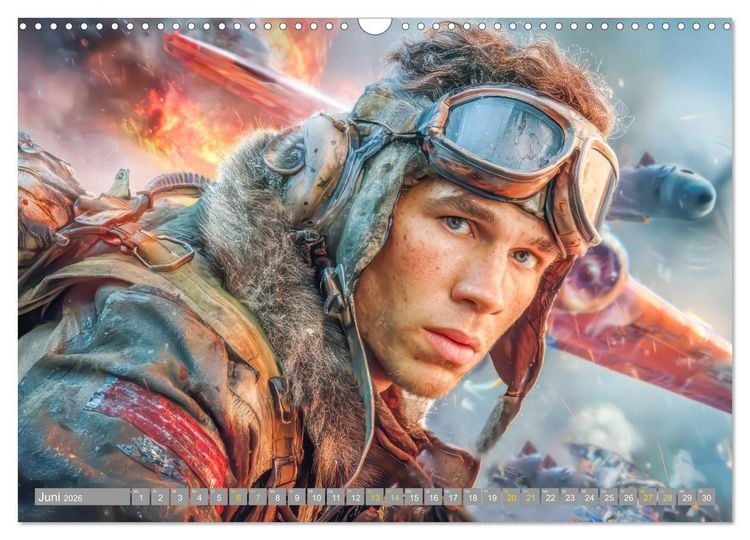 Produktbild: Waghalsige Piloten - im Frieden und Konflikt (Wandkalender 2026 DIN A3 quer), CALVENDO Monatskalender