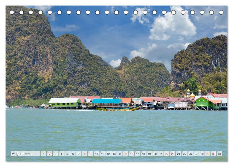 Produktbild: Thailand - Die Sch&ouml;nheit Asiens (Tischkalender 2026 DIN A5 quer), CALVENDO Monatskalender
