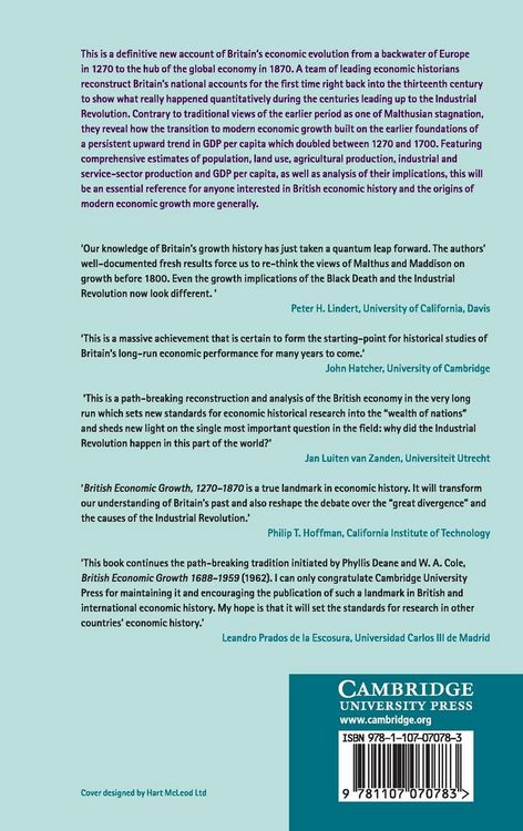 Produktbild: British Economic Growth, 1270-1870