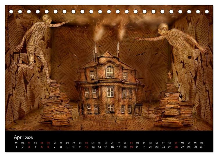 Produktbild: Moderner Surrealismus (Tischkalender 2026 DIN A5 quer), CALVENDO Monatskalender