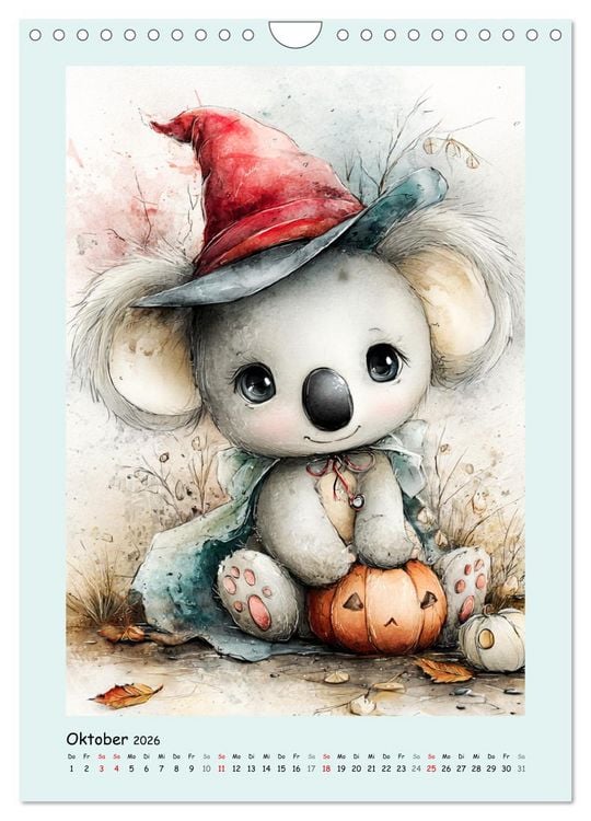 Produktbild: Koala-Abenteuer. Bezaubernde Aquarell-Momente (Wandkalender 2026 DIN A4 hoch), CALVENDO Monatskalender